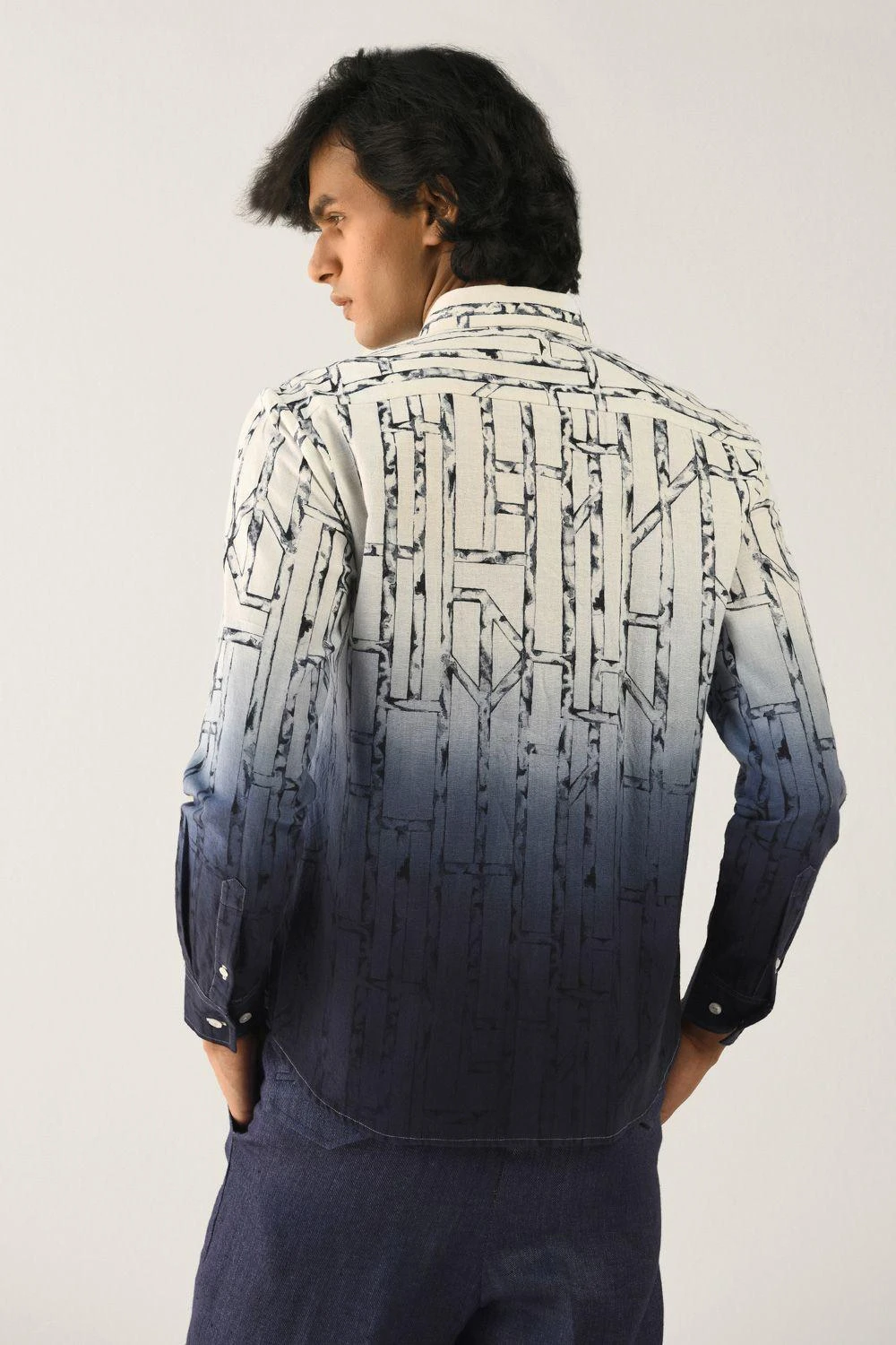 Countrymade Ombre Printed Linen Shirt 7 Countrymade Ombre Printed Linen Shirt - Image 5