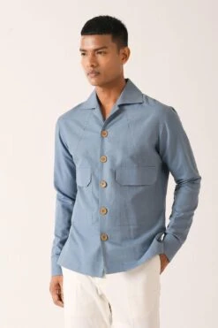 Dhruv Vaish Capri Flap Pocket Shirt