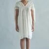 SWGT Ivory Sculpted Pintucked Shift Dress -Deals Haute Togs Store dr7 21 1