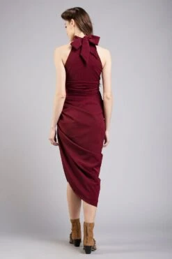 Gauri & Nainika Halter High Neck Asymmetric Dress -Deals Haute Togs Store gnd ss21 08 3