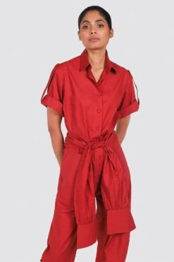 Ituvana Draped Jumpsuit -Deals Haute Togs Store itu 4 4