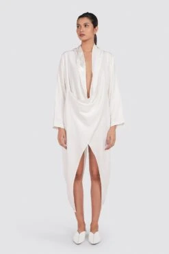 Ituvana Draped Maxi Dress