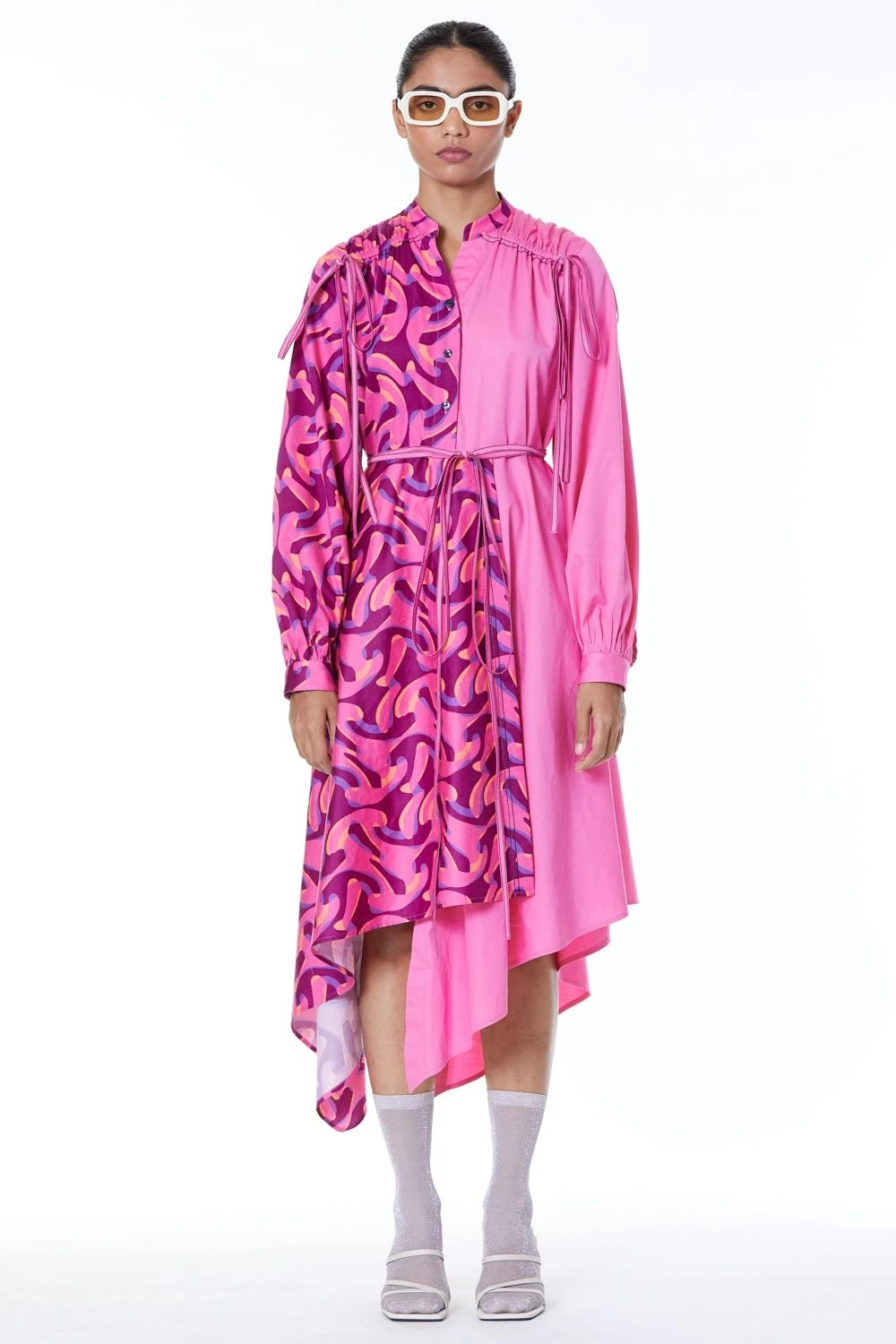 Kanika Goyal Label Two-tone Draped Dress 3 Kanika Goyal Label Two-tone Draped Dress