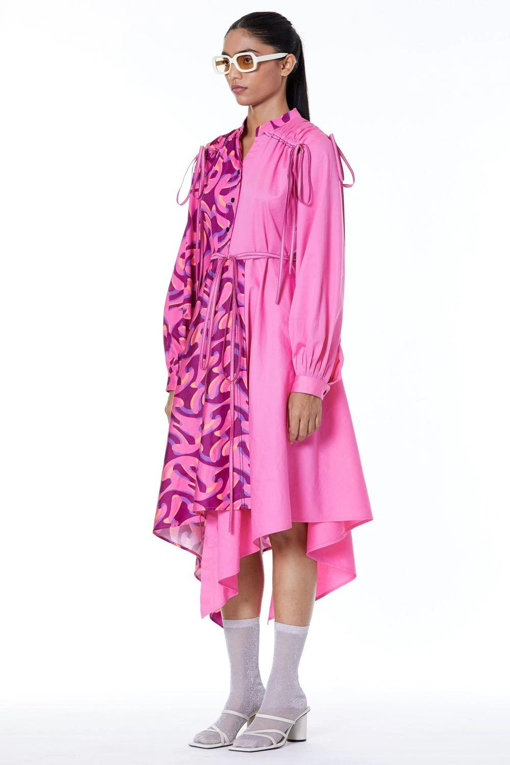 Kanika Goyal Label Two-tone Draped Dress 5 Kanika Goyal Label Two-tone Draped Dress - Image 3