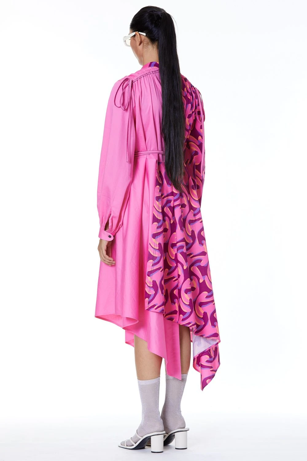 Kanika Goyal Label Two-tone Draped Dress 6 Kanika Goyal Label Two-tone Draped Dress - Image 4