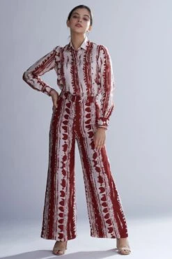 KoAi Red And White Dabu Shirt -Deals Haute Togs Store kofw20001 3