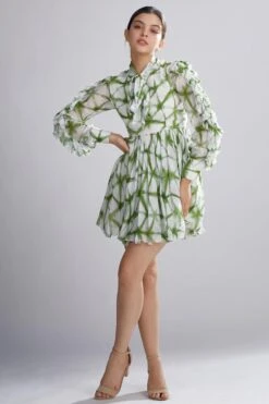 KoAi Shibori Frill Dress