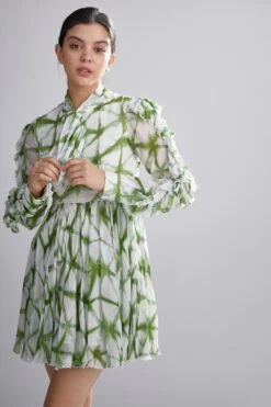 KoAi Shibori Frill Dress -Deals Haute Togs Store kofw20088 4