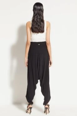 431-88 By Shweta Kapur Lounge Black Pants -Deals Haute Togs Store loungebl 5