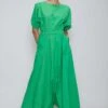 Mati Green Jumpsuit With Elasticated Waist -Deals Haute Togs Store mtsj green 1
