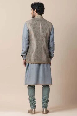 Tarun Tahiliani Men Jade Green Bundi Jacket -Deals Haute Togs Store mw ssu stx wc 1 4