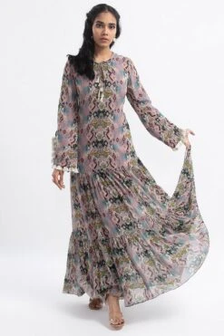 PS Pret By Payal Singhal Pink Ikat Print Boho Dress