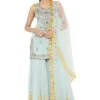Payal Singhal Periwinkle Blue Embroidered Sharara Set -Deals Haute Togs Store ps kp0067 a 1
