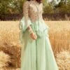 Ridhima Bhasin Aqua Embroidered Sharara Set -Deals Haute Togs Store rbss21 24 1