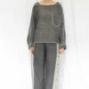 Rias Jaipur Charcoal Grey Full Sleeves Top