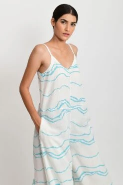 Rias Jaipur Sleeveless Wave Printed Jumpsuit -Deals Haute Togs Store rias par 13 4