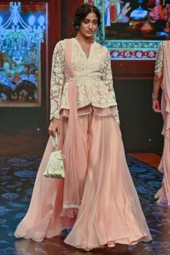 Ridhi Mehra Shirin Net Embroidered Sharara Set