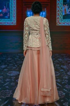 Ridhi Mehra Shirin Net Embroidered Sharara Set -Deals Haute Togs Store rmrl 12 3