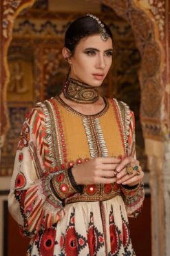 Rajdeep Ranawat Beige Printed Sharara Set -Deals Haute Togs Store rr20762 rr20762a 4