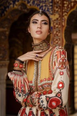 Rajdeep Ranawat Beige Printed Sharara Set -Deals Haute Togs Store rr20762 rr20762a 5