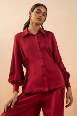 APZ Silk Smocked Shirt