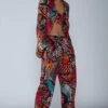 Saaksha & Kinni Abstract Avian Printed Trousers 1 Saaksha & Kinni Abstract Avian Printed Trousers -Deals Haute Togs Store sk070903 1