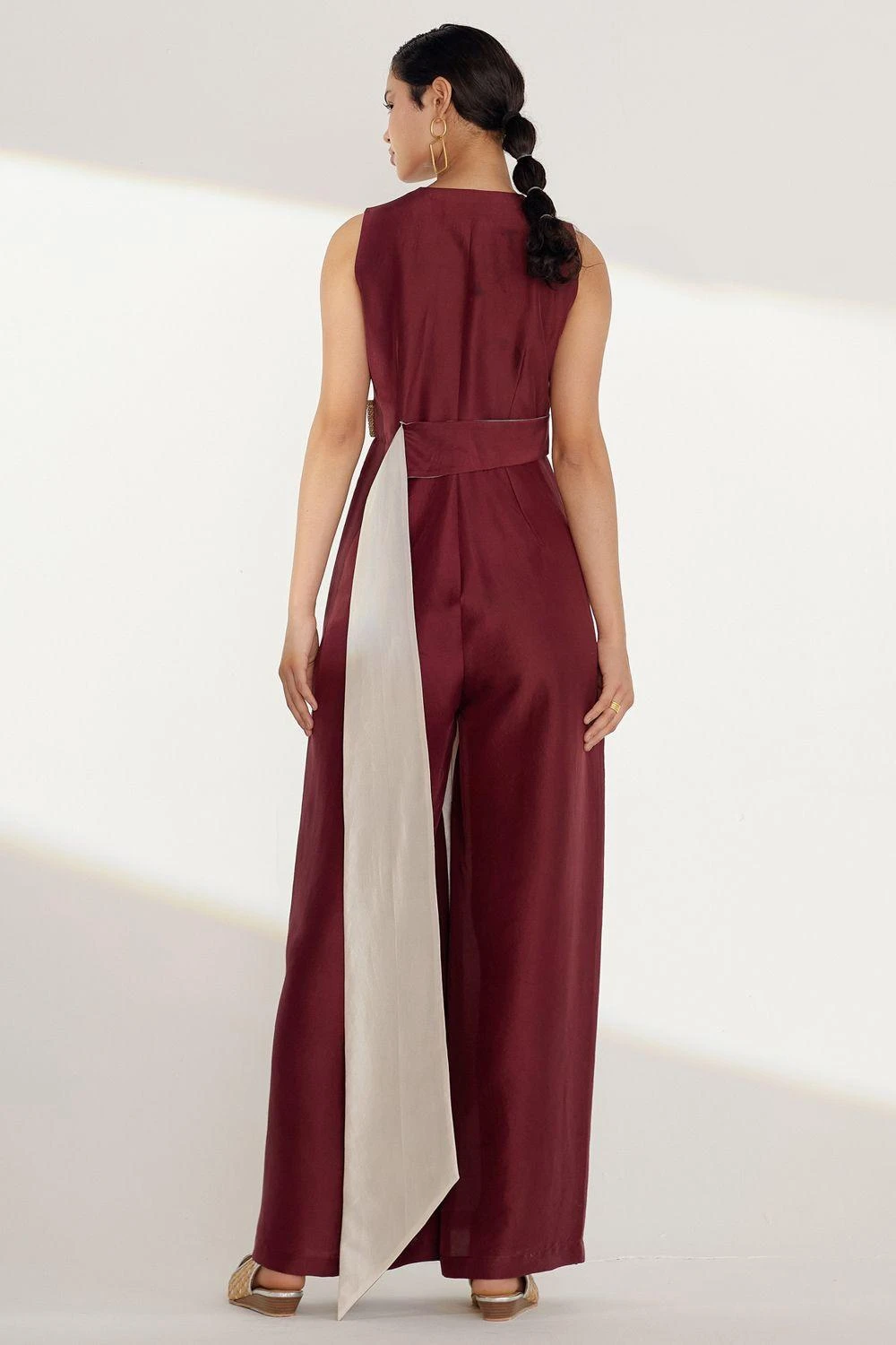 Twinkle Hanspal Colour Blocked Jumpsuit With Attached Belts 8 Twinkle Hanspal Colour Blocked Jumpsuit With Attached Belts - Image 6