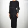 Rohit Gandhi + Rahul Khanna Black Layered Top With Bead Embellishments