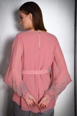 Rohit Gandhi + Rahul Khanna Layered Georgette Top With Bead Embellishments -Deals Haute Togs Store tp36017 p 3